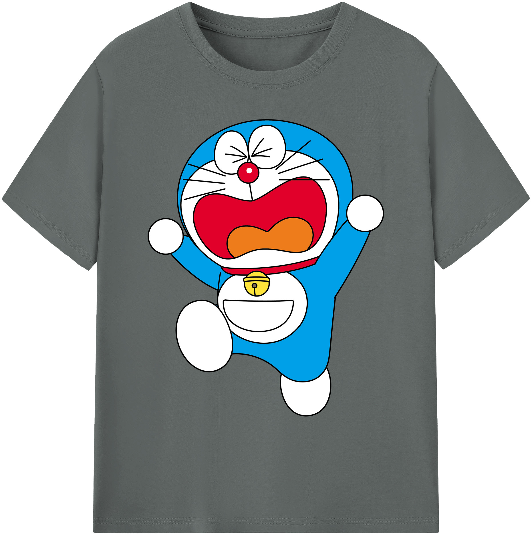 （画像用） ドラえもん Doraemon 綿100％ メンズ半袖Tシャツ｜肌触りやわらか＆通気性